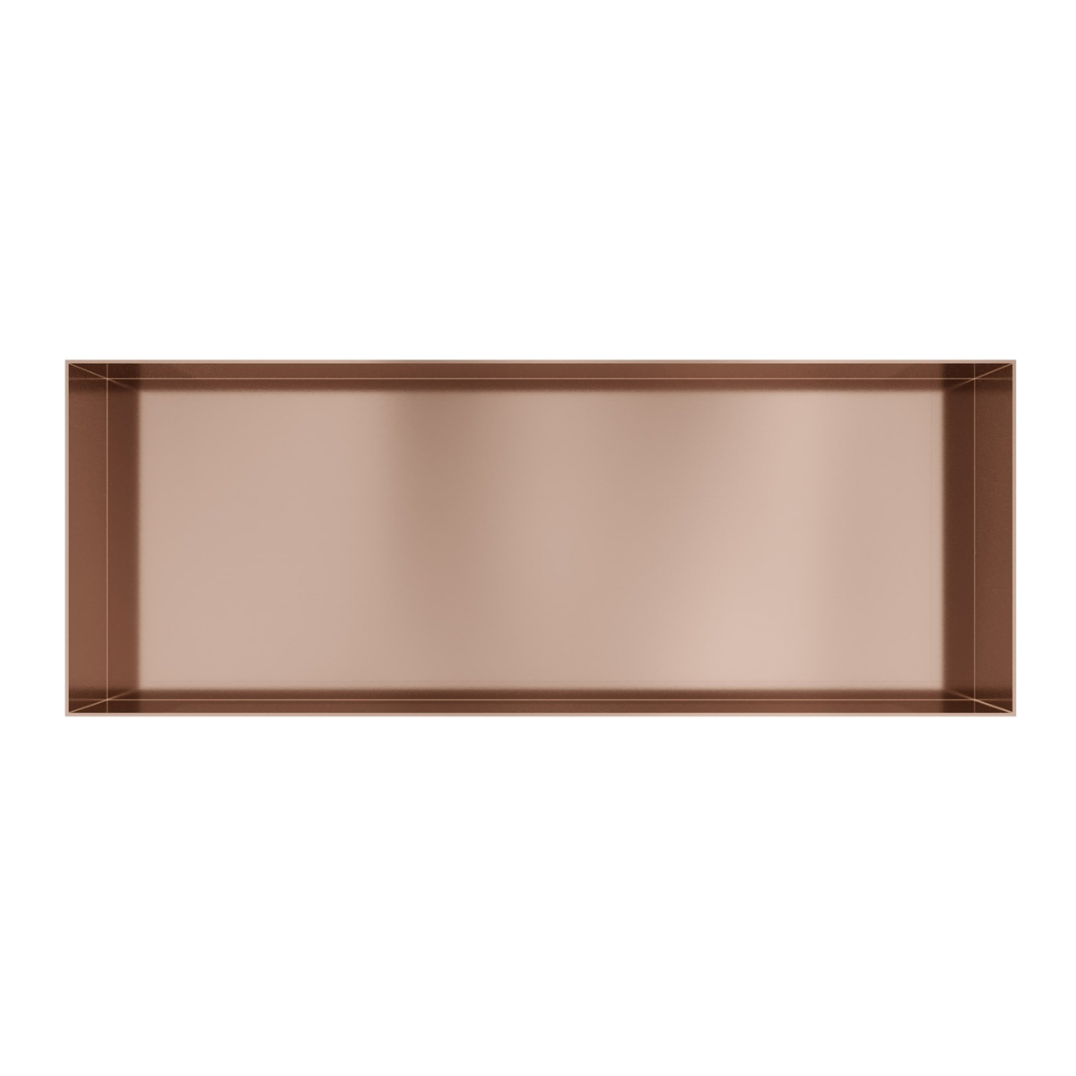 Hotbath &More frameless inbouwnis 30x80x10cm geborsteld koper PVD