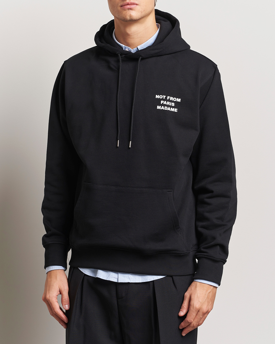 Drôle de Monsieur Slogan Hoodie Black