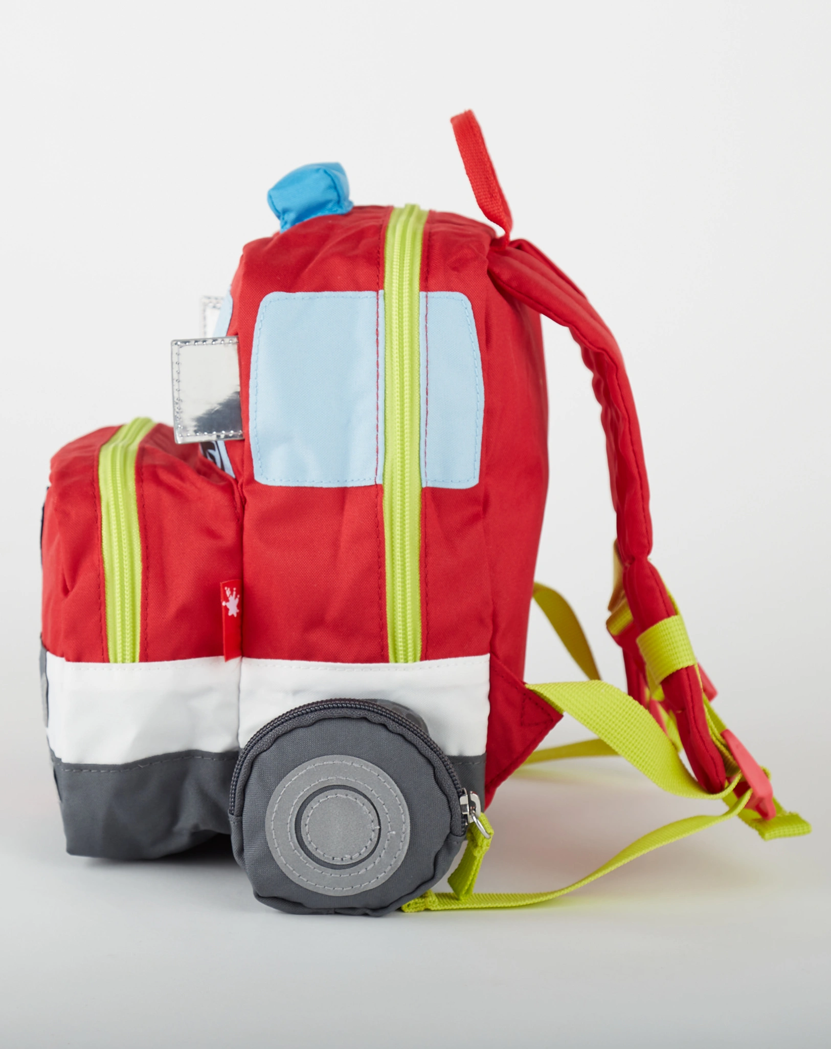 Rucksack FEUERWEHRAUTO (25x28x18) in rot