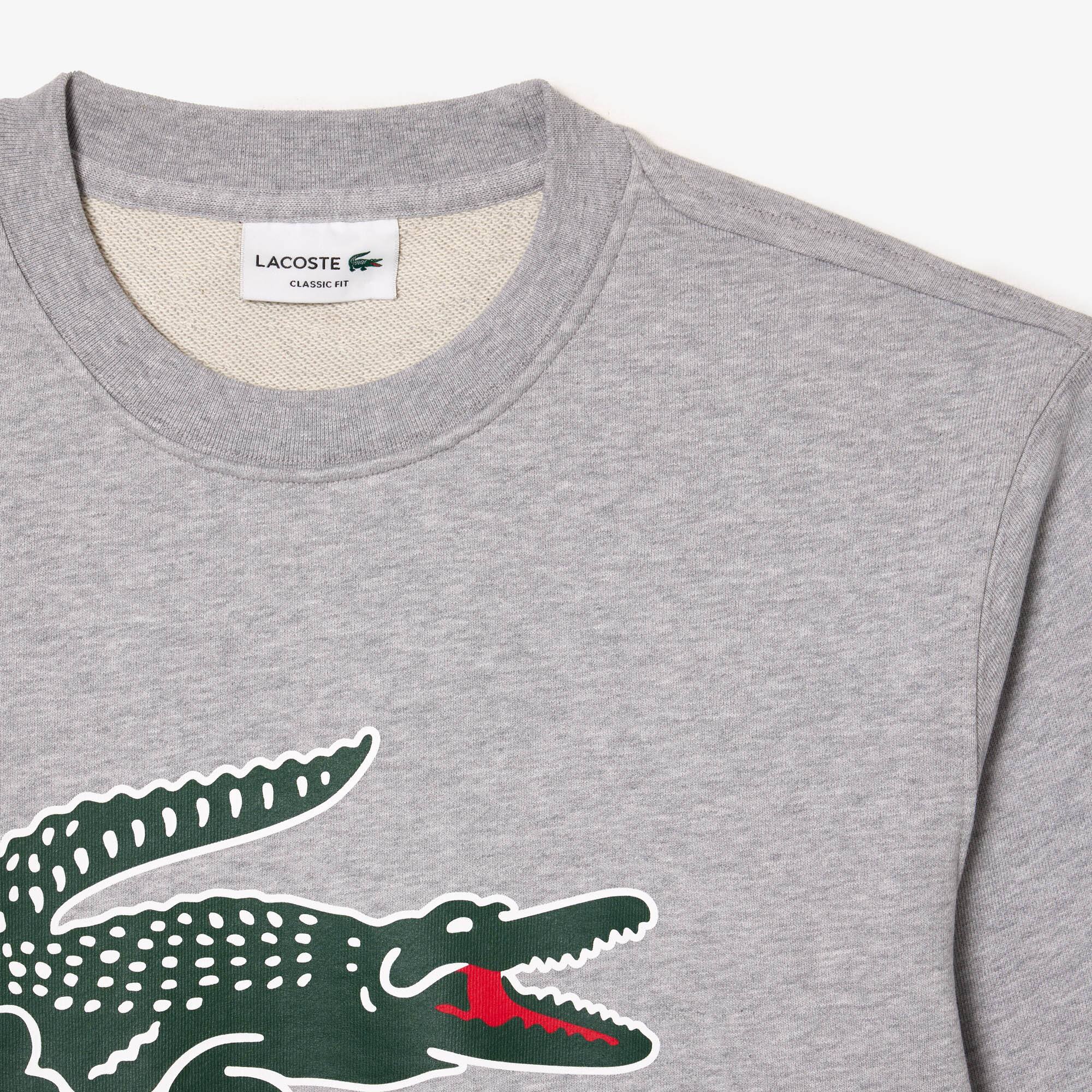 Sweatshirt aus Baumwollfleece Sweatshirts - Grau - Lacoste - Herren