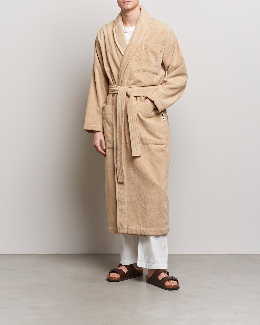 Tekla Organic Terry Bathrobe Sienna