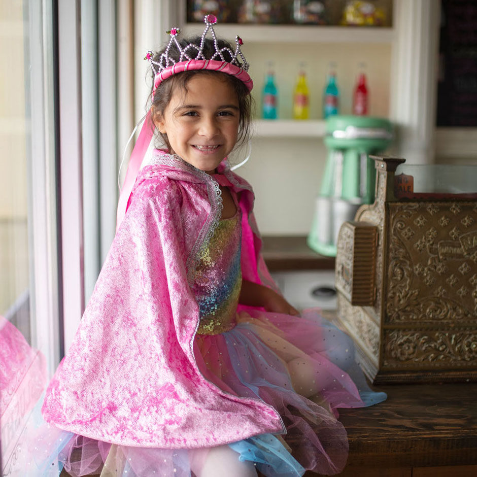 Diamond Sparkle Cape Roze, 3-4 jaar