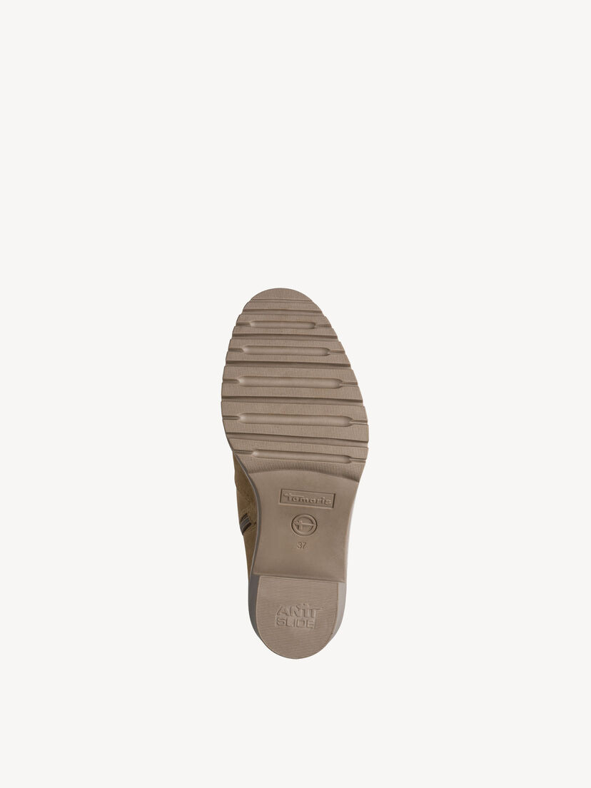 Leren Enkellaarsje - beige