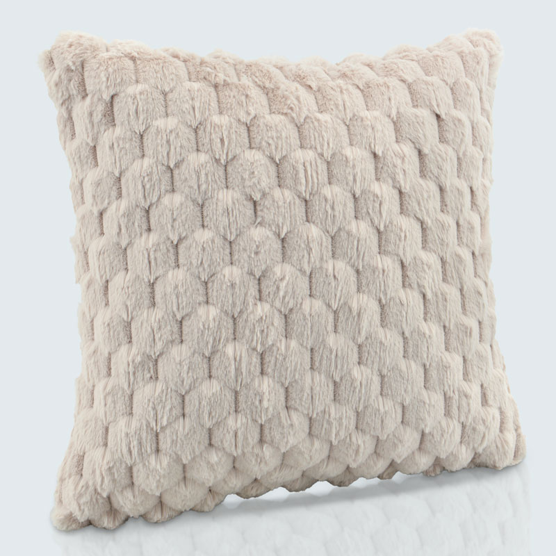 Coussin imitation fourrure 'Ida'