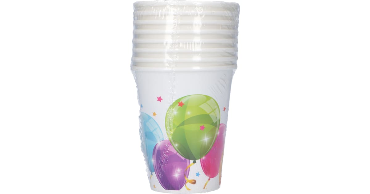 Kuwopa Pappbecher Ballons 200 ml