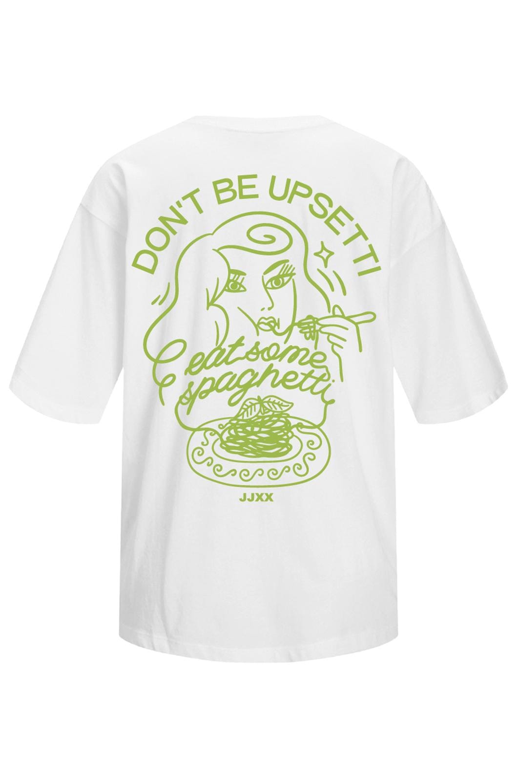 Jjxx Jxmillow Loose Ss Tee 4764224 bright white spaghetti green