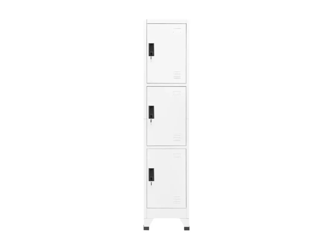 Armoire à casiers Blanc 38x45x180 cm Acier