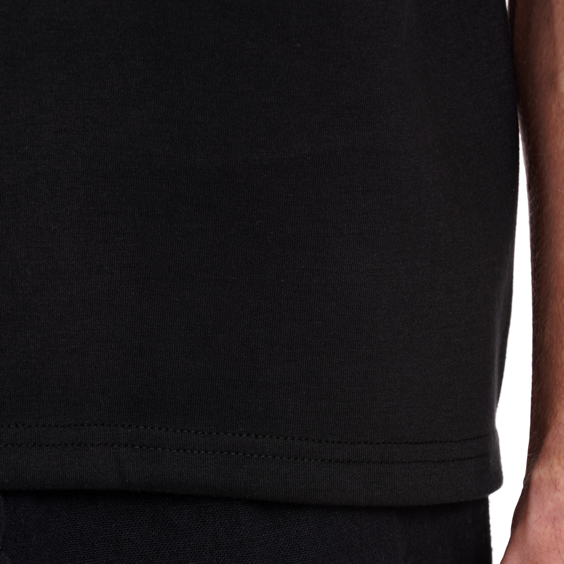 Jonas Nielsen Herren T-Shirt aus Sweat schwarz