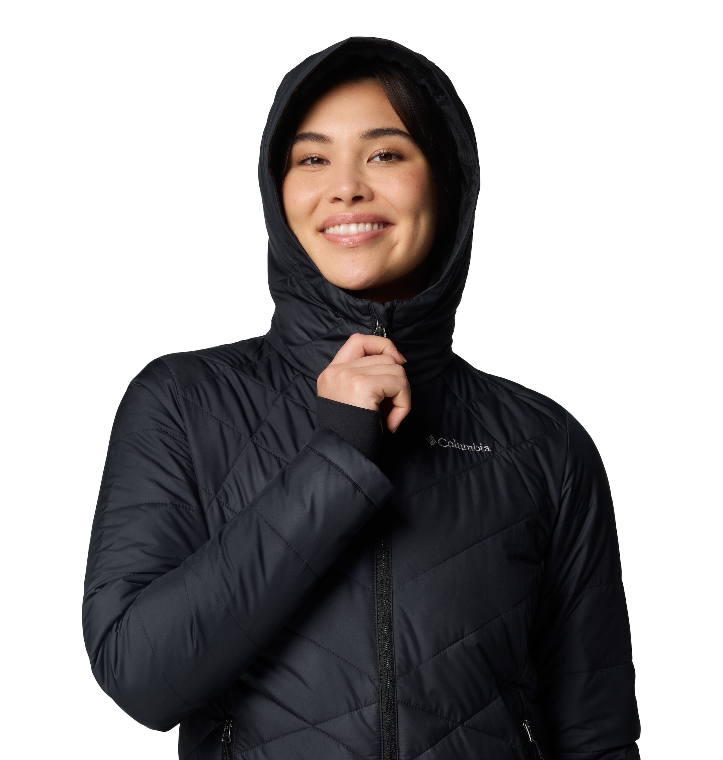 Columbia Steppjacke »HEAVENLY HOODED JACKET« 1 Stk. tlg. mitKapuze