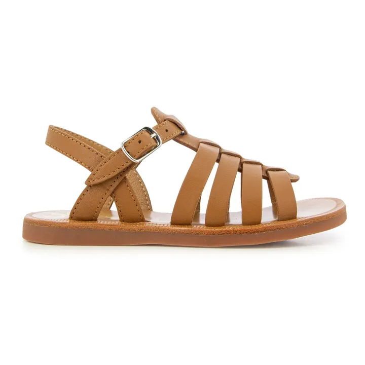 Pom d'Api Sandales Plagette Strap | Camel