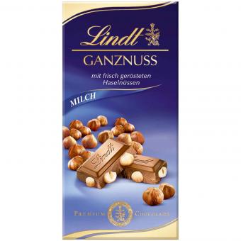 Lindt Ganznuss 100g Tafelschokolade MHD:30.7.25
