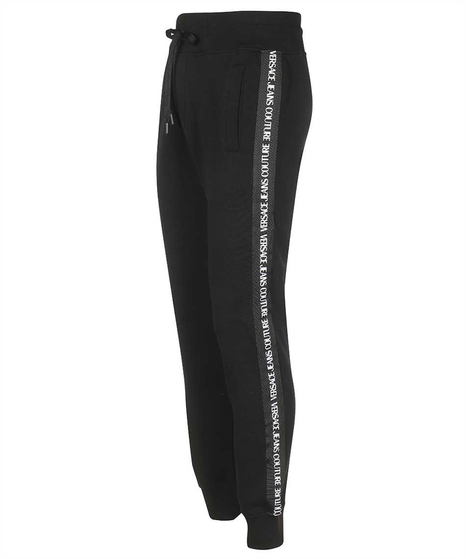 Versace Jeans Couture Logo Tape Fleece Garzata Trainingsbroek Heren Zwart