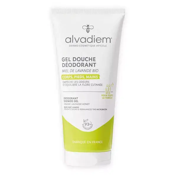 Gel Desodorante de Limpeza para Pés, Corpo e Axilas Alvadiem 200ml
