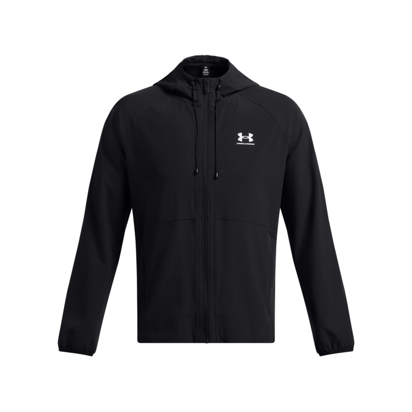 Under Armour Stretch Woven Windbreaker Full-Zip Zwart Wit