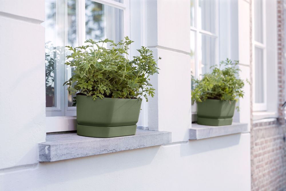 Elho plantenbak Greenville groen 49 x 19,8 x 17,9 cm