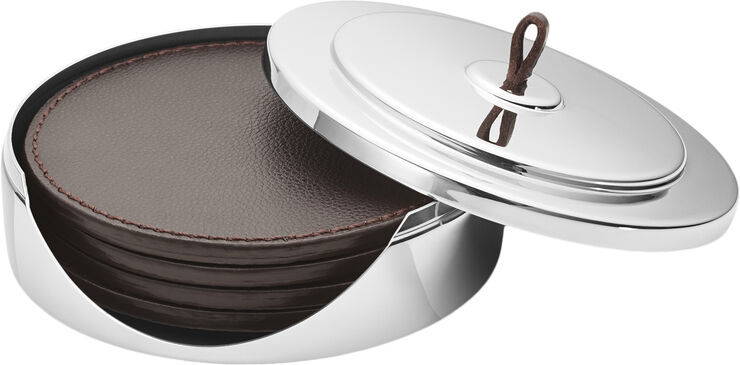 Georg Jensen MANHATTAN COASTER 4 PCS Brun