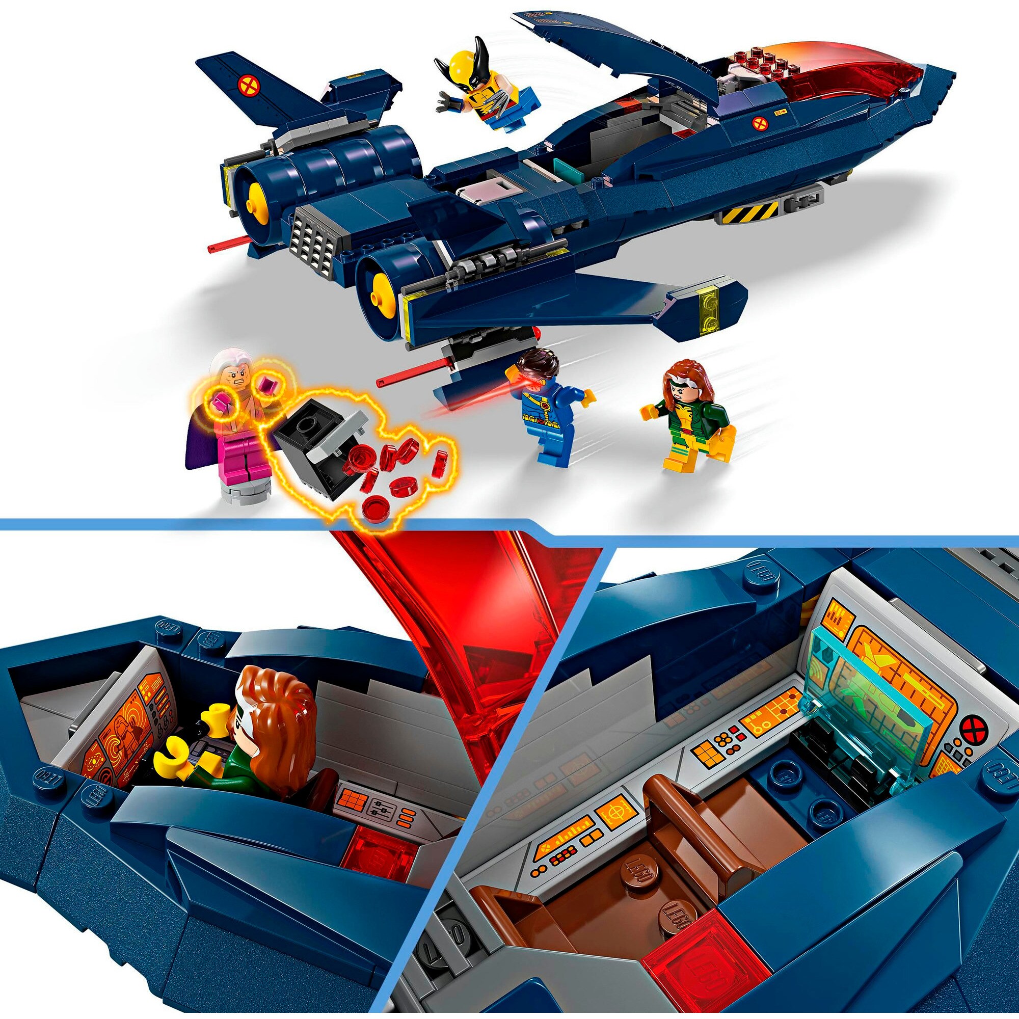 LEGO Konstruktionsspielzeug Marvel Super Heroes X-Jet der X-Men