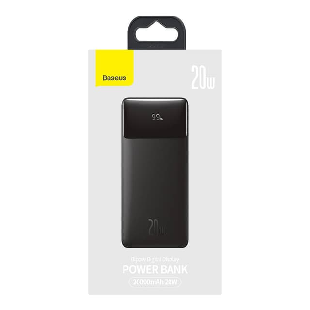Powerbank Baseus Bipow 20000mAh, 20W (sort)