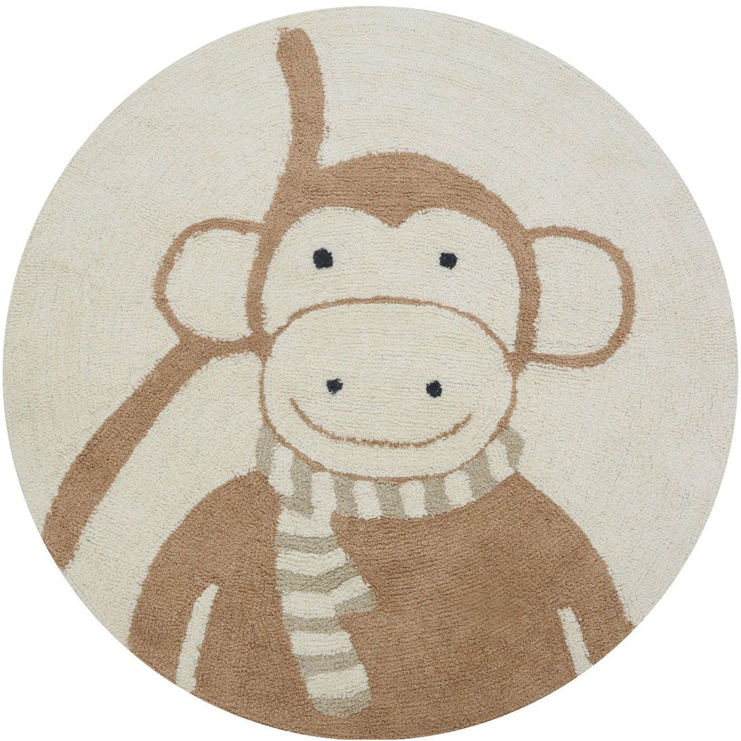 tapis petit vloerkleed little monkey - 120x120 cm