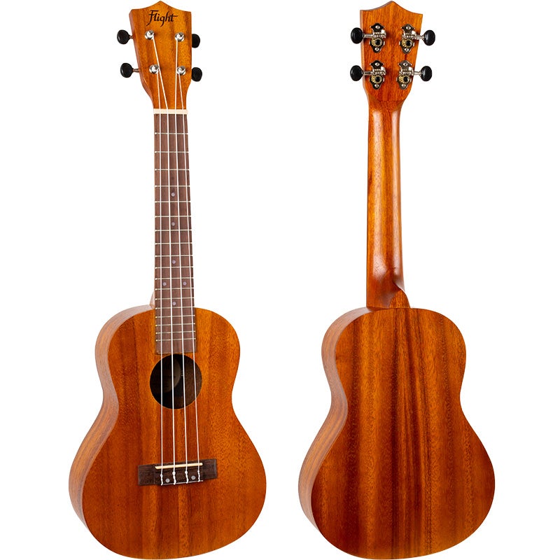 Flight Natural Series NUC250 Acacia concert ukelele met gigbag