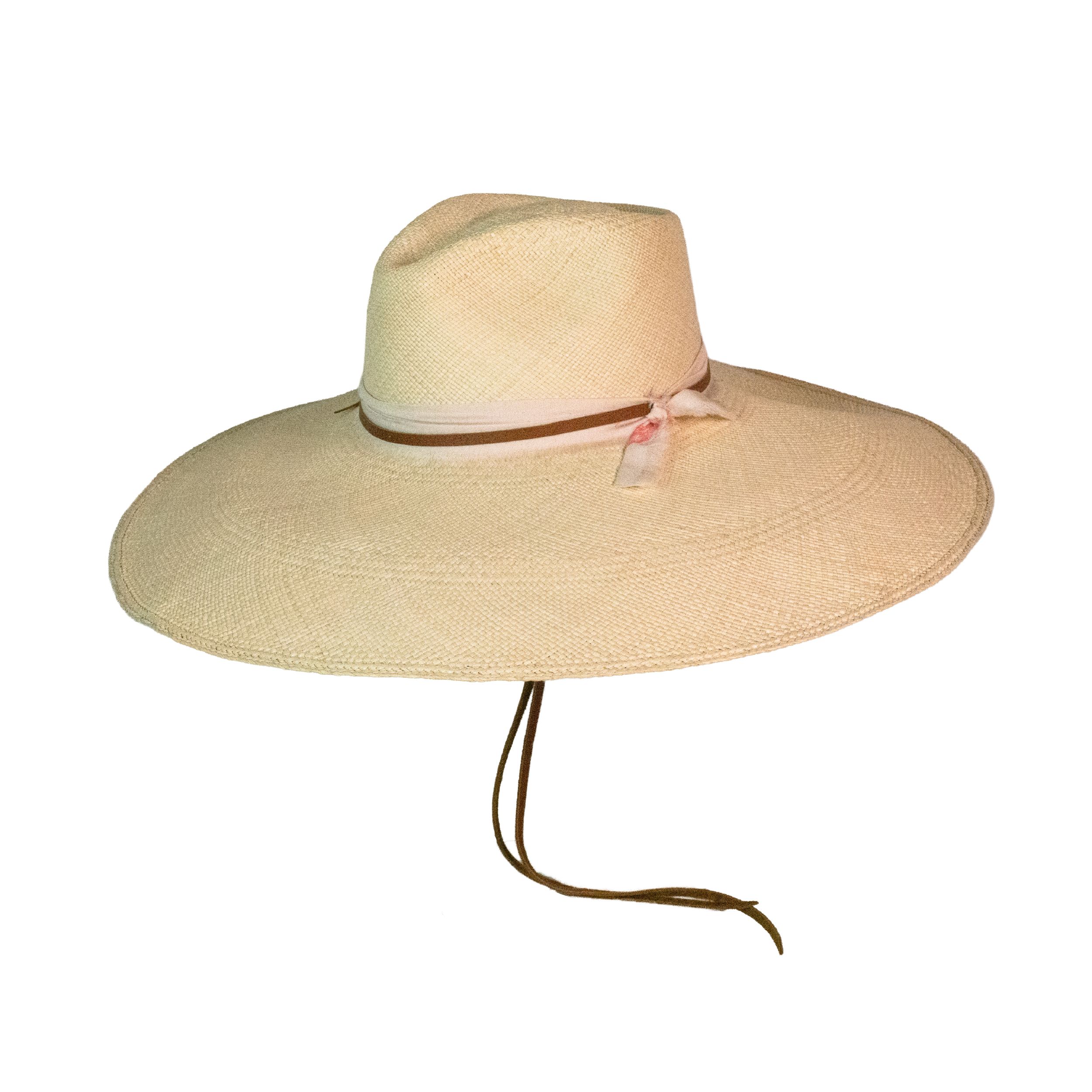 Chapeau Aguacate à bord extra long avec cuir et tissu ajustables
