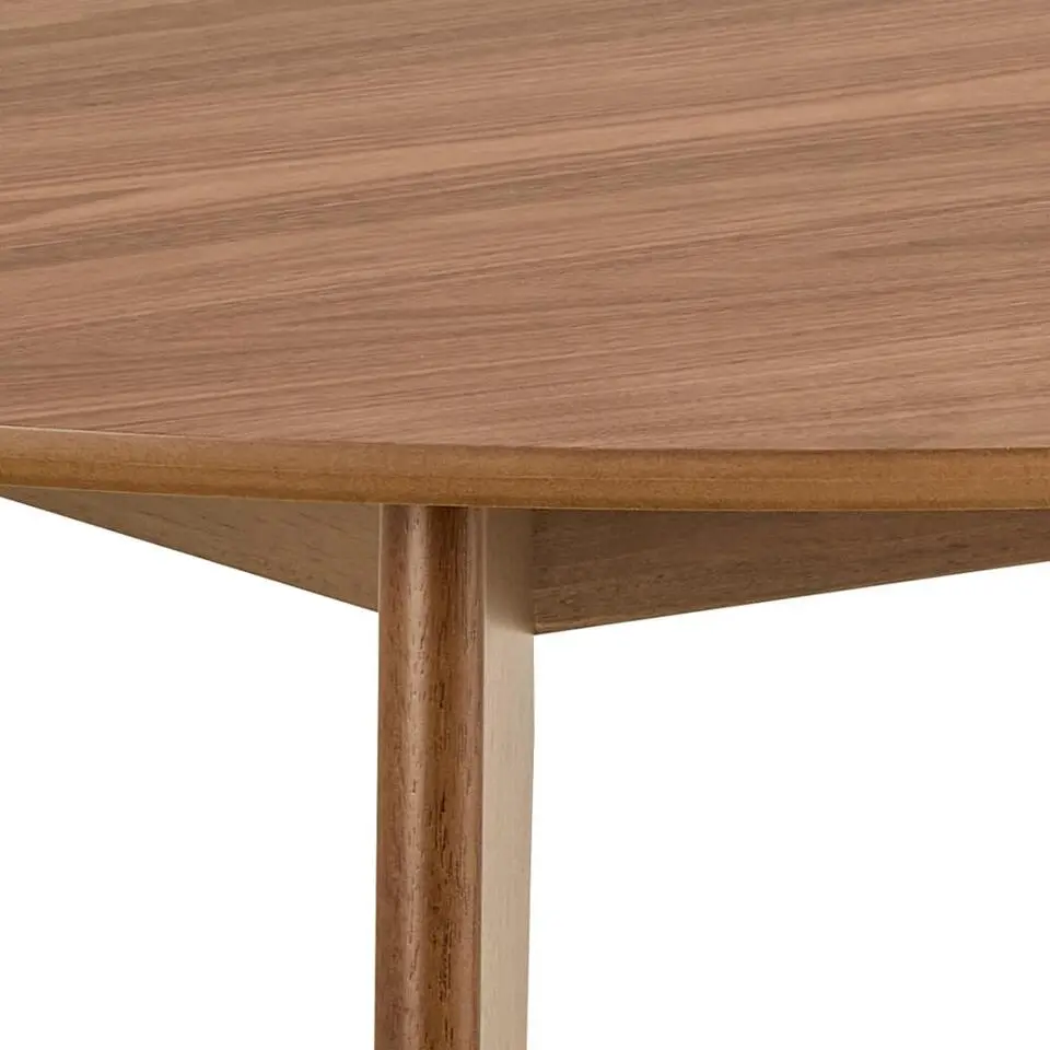 Eettafel Walnoot Rond - 105x105x76cm - Levi