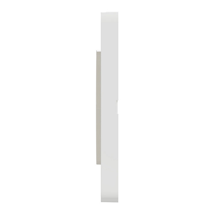 Plaque de finition simple Schneider Electric Odace Touch bois nordique liseré blanc