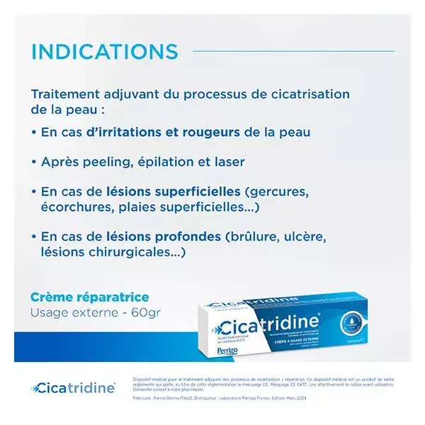 Creme cicatrizante Cicatridine 60 g