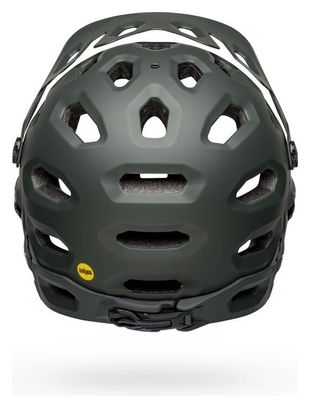 Casque avec Mentonnière amovible Bell Super 3R MIPS Vert Mat