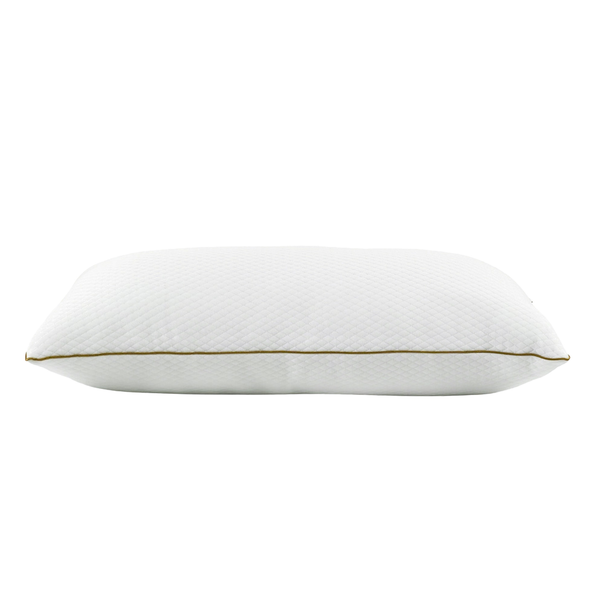 Kopfkissen 2er Set 80 x 40 cm weiss/gold