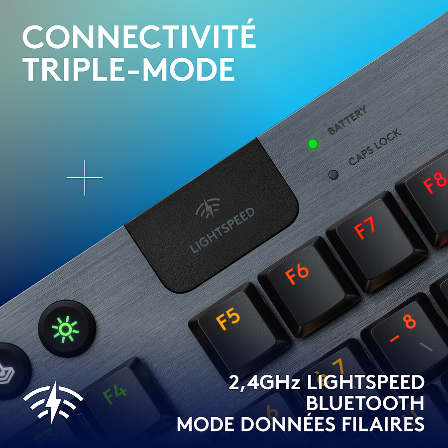 Logitech G G915 X Lightspeed TKL - GL Clicky - Noir