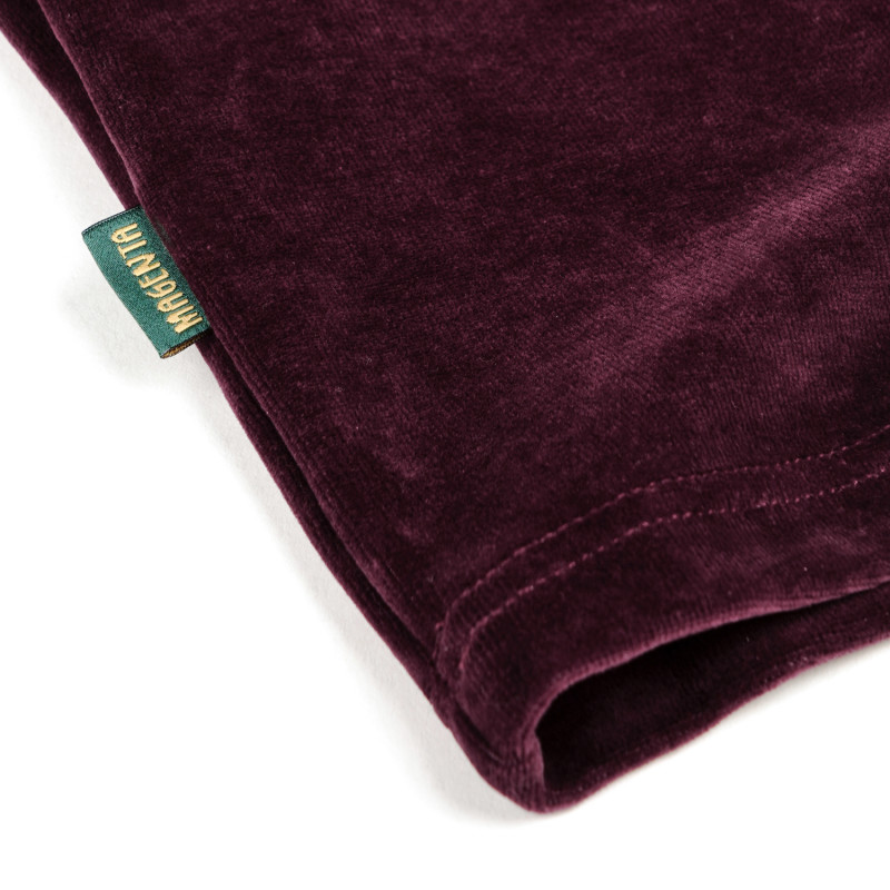 T-SHIRT VELOURS - BORDEAUX