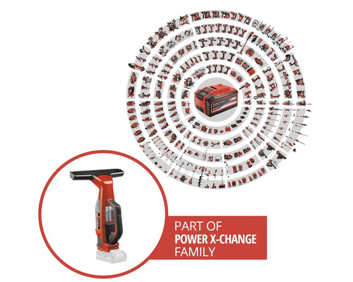 Einhell Power X-Change BRILLIANTO accu raamreiniger, zonder accu en lader