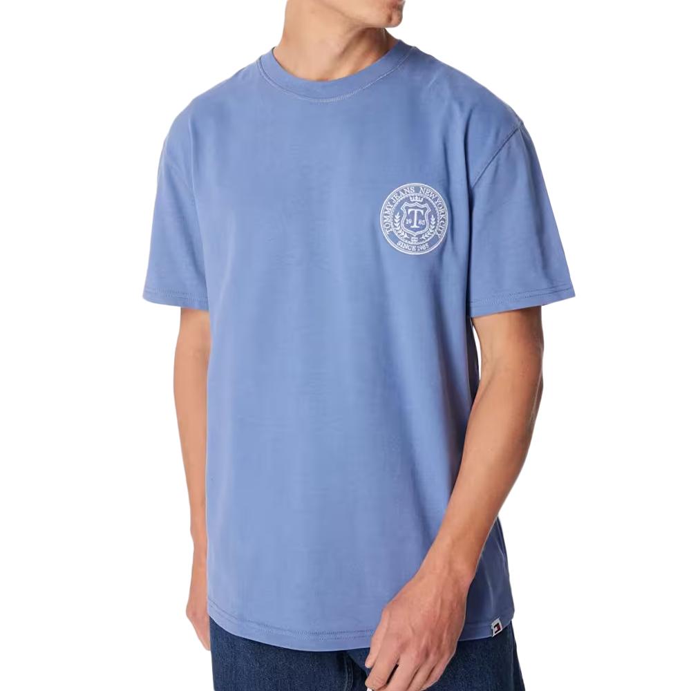 Tommy Hilfiger T-shirt Bleu Homme Tommy Hilfiger DM0DM18578