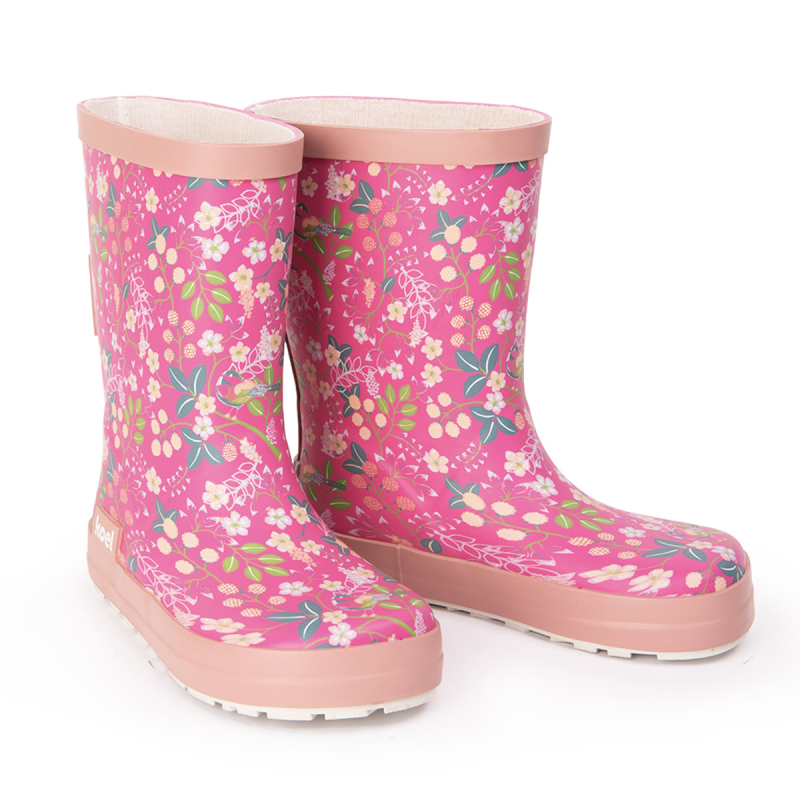 Koel Koel Wellie Barefoot Flowers Fuchsia