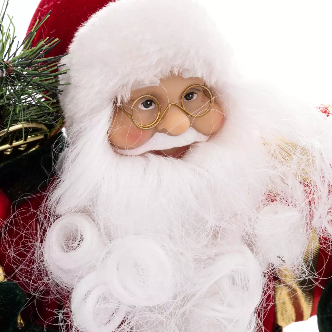 Père Noël déco traditionnel (H30 cm) Velours