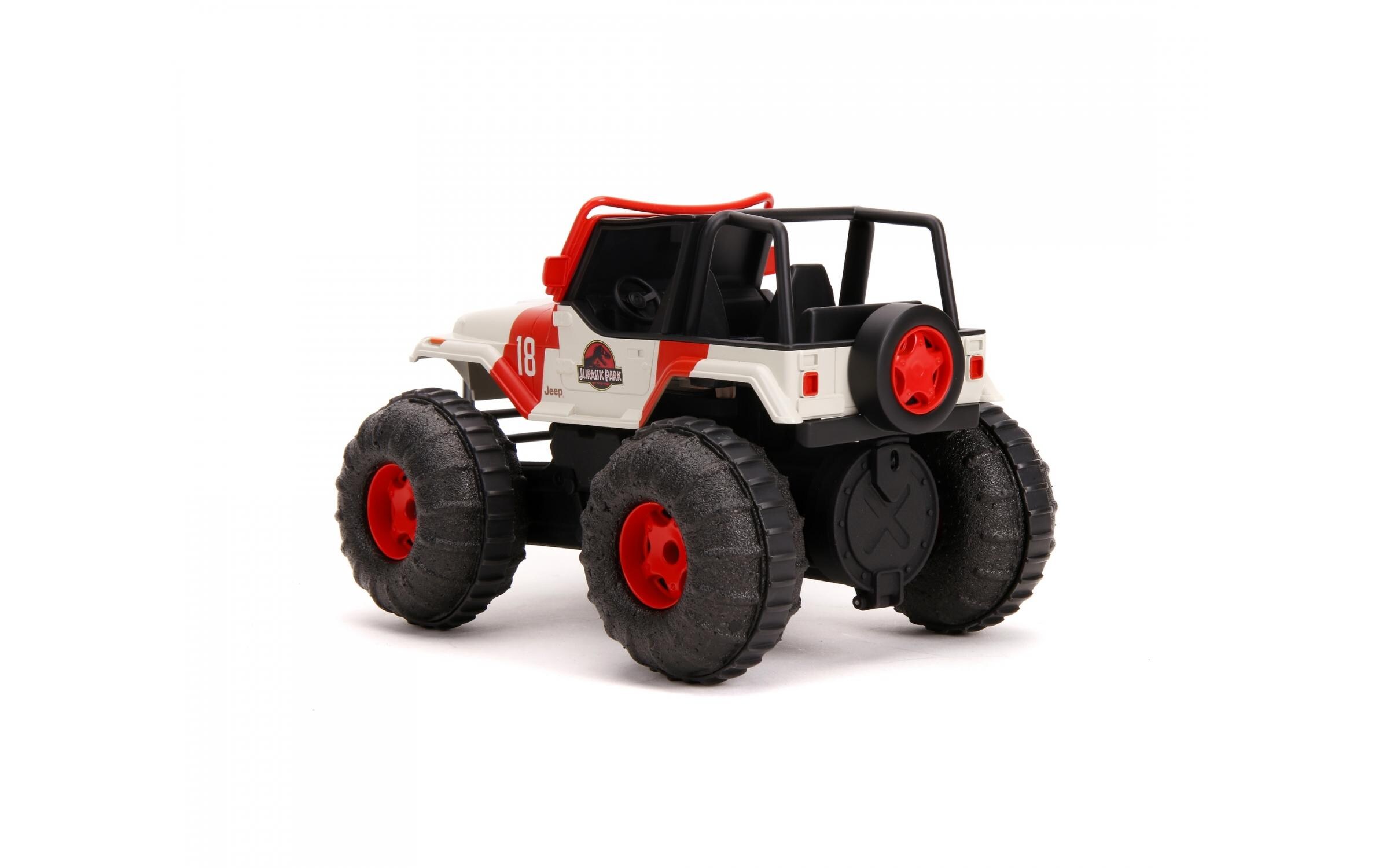 Jurassic Park RC Sea & Land Jeep RTR, 1:16Ferngesteuertes Amphibien-Fahrzeug im Jurassic Park Design