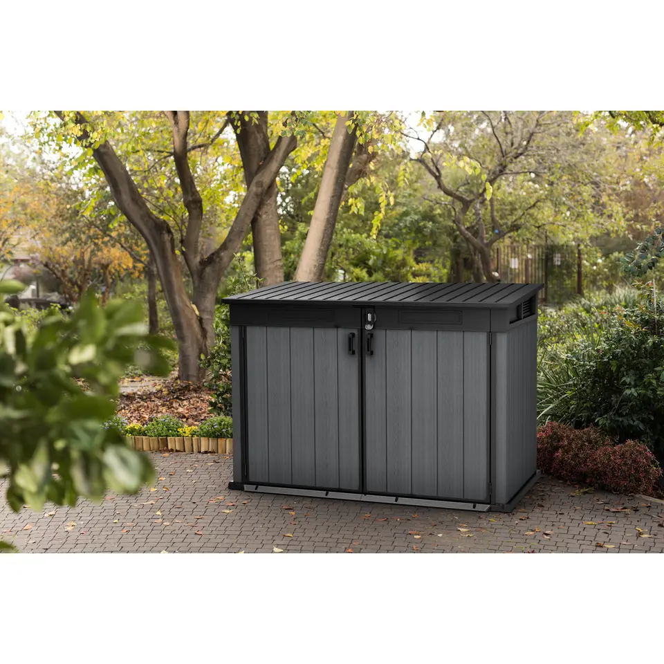 Keter Cortina Mega Opbergkast - 190x109x132,5 cm - Grijs