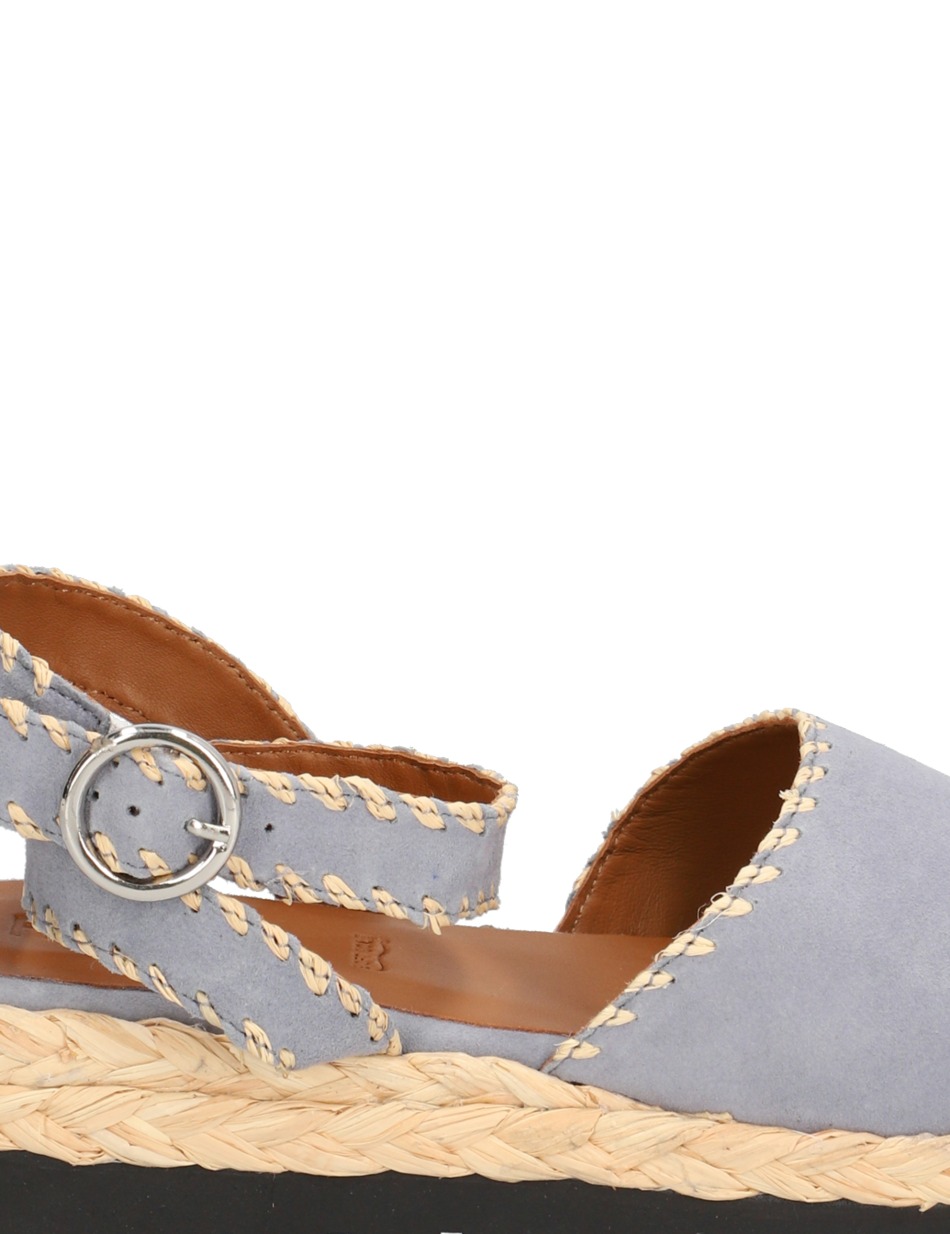 Veloursleder Sandale