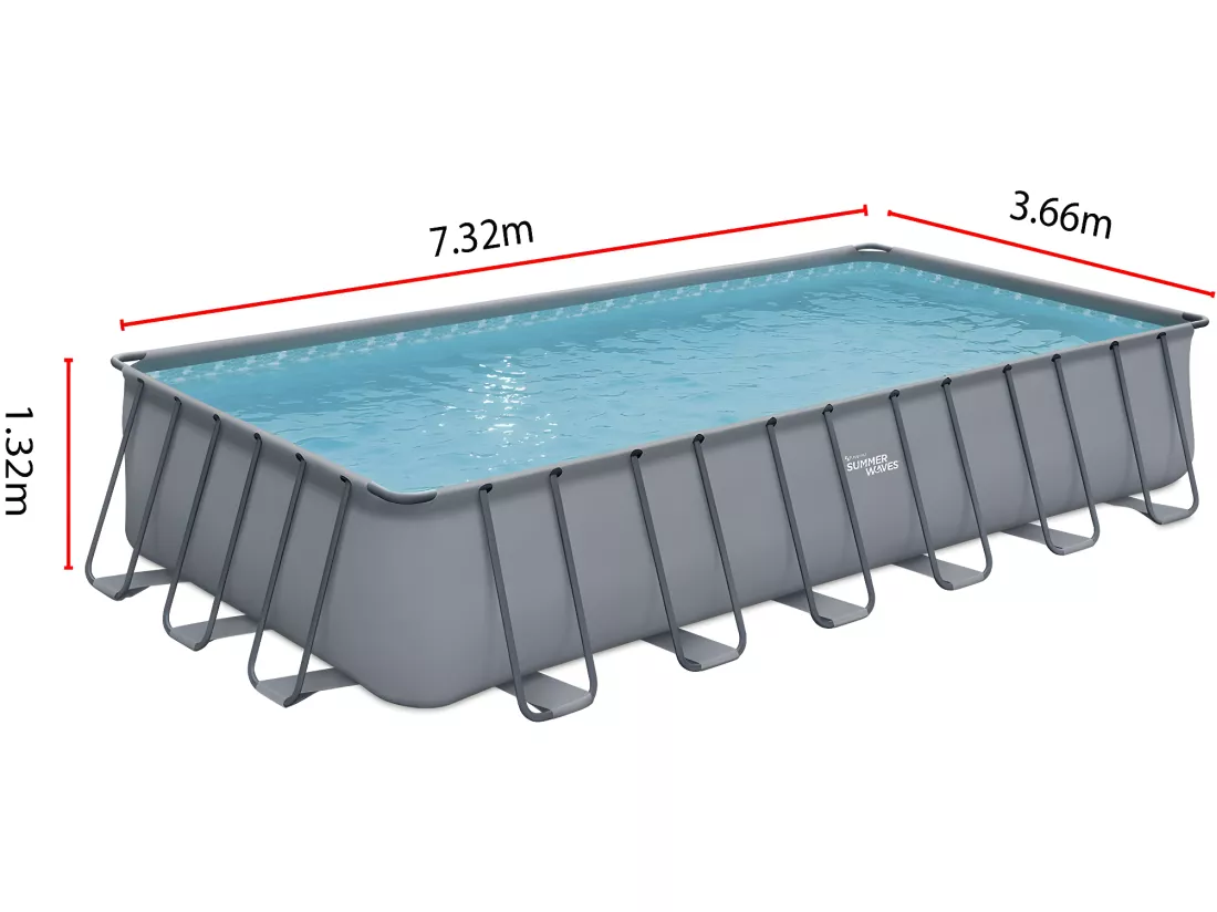 Piscine tubulaire grise - 
