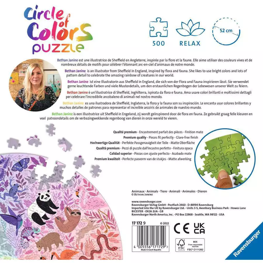 Ravensburger Circle of Colors - Animals bunt