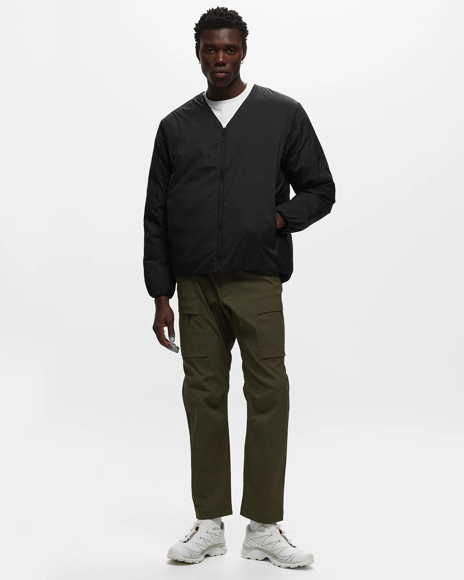 Goldwin V-neck Zip Down Cardigan