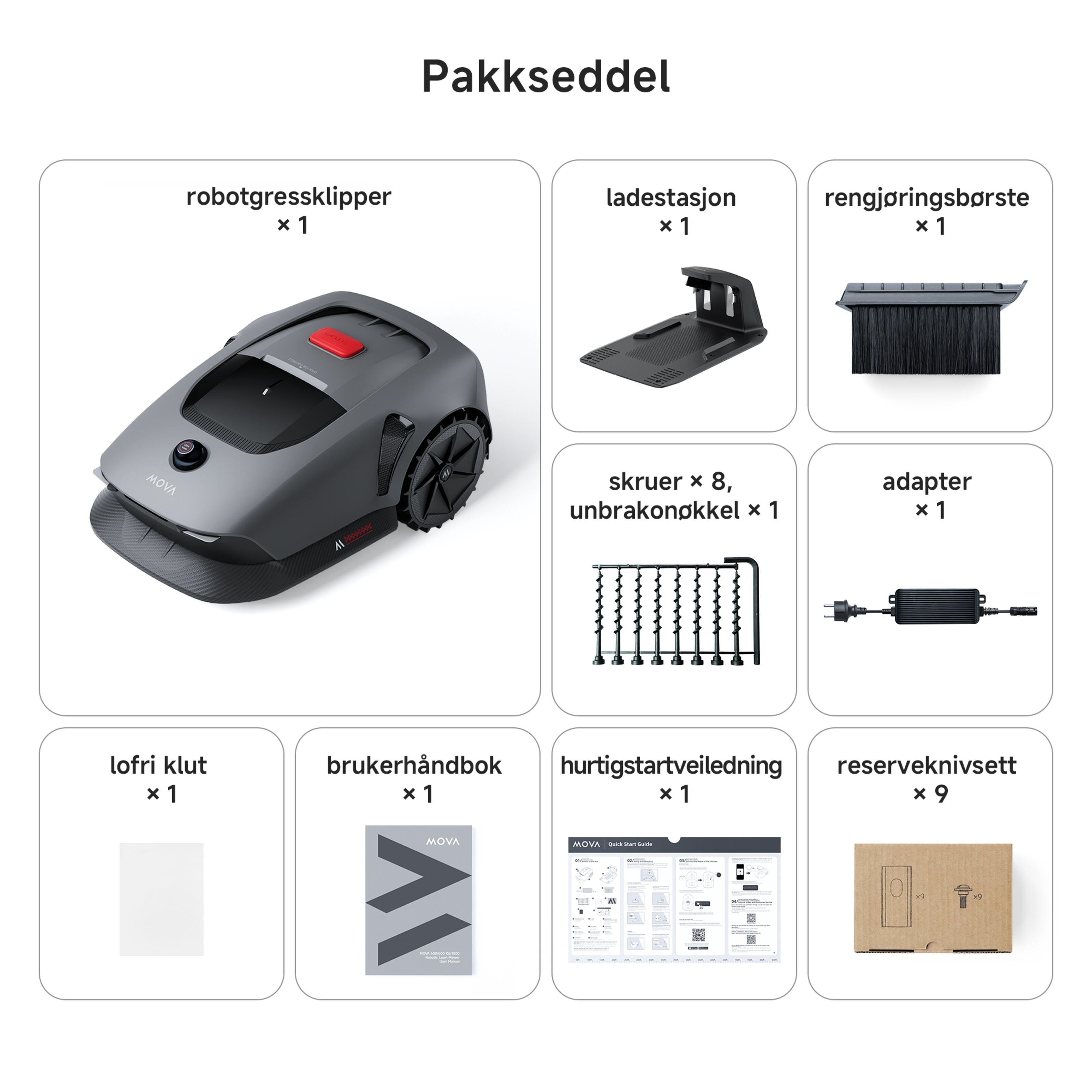 MOVA 600 Robotgressklipper