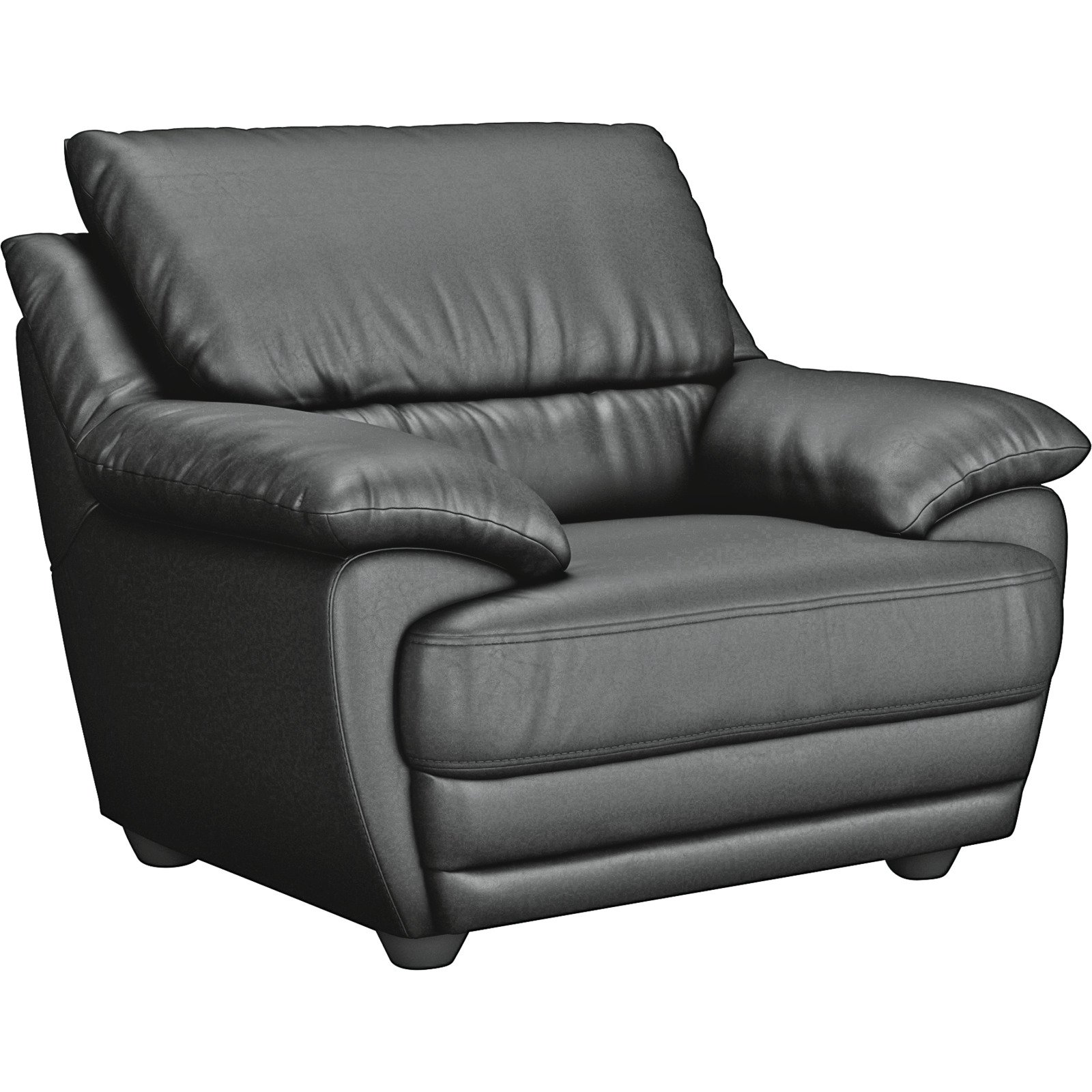 Sessel Nebolo Textilleder schwarz