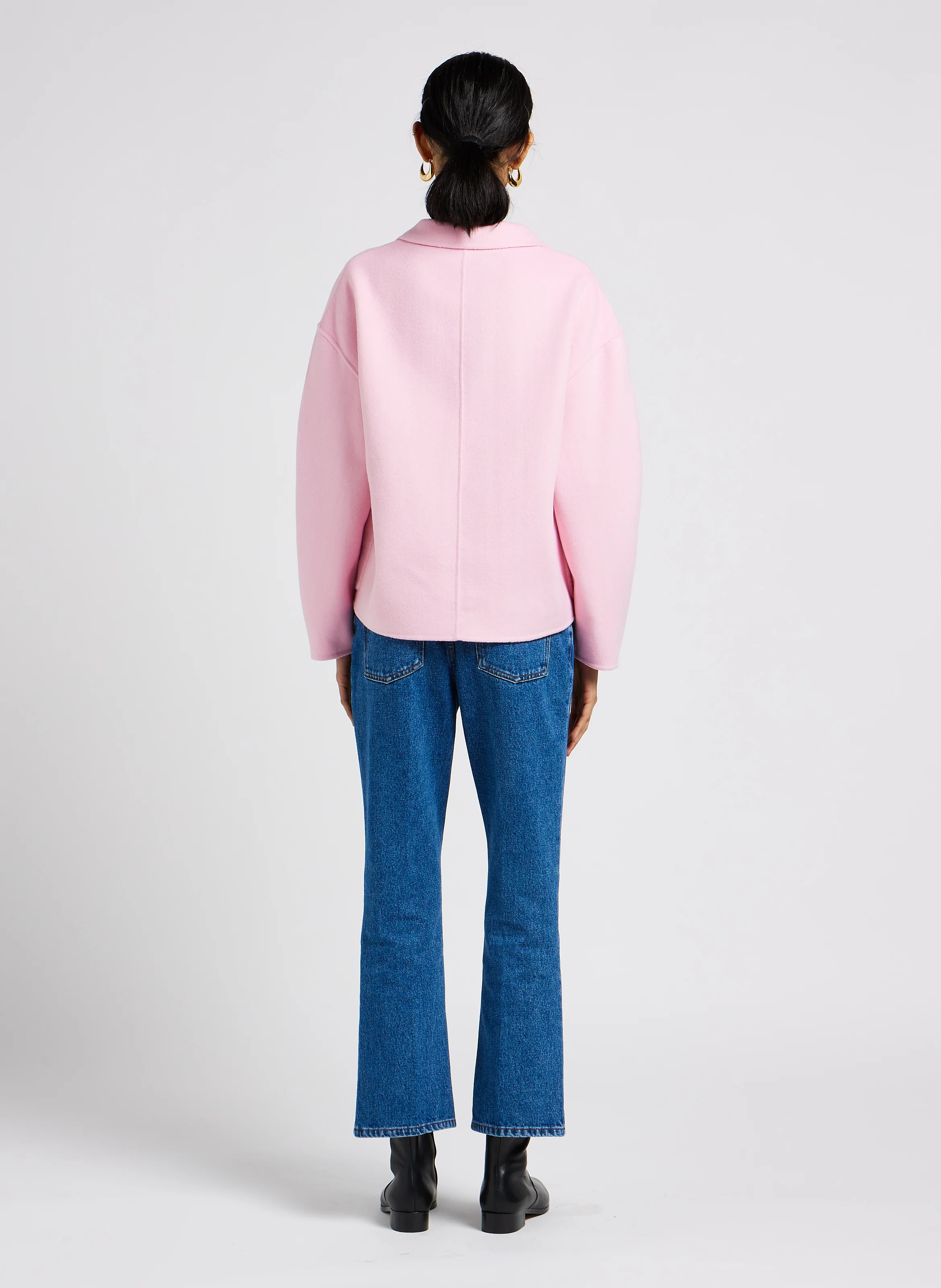 BASIC - Tee shirt à col rond en coton | Blanc