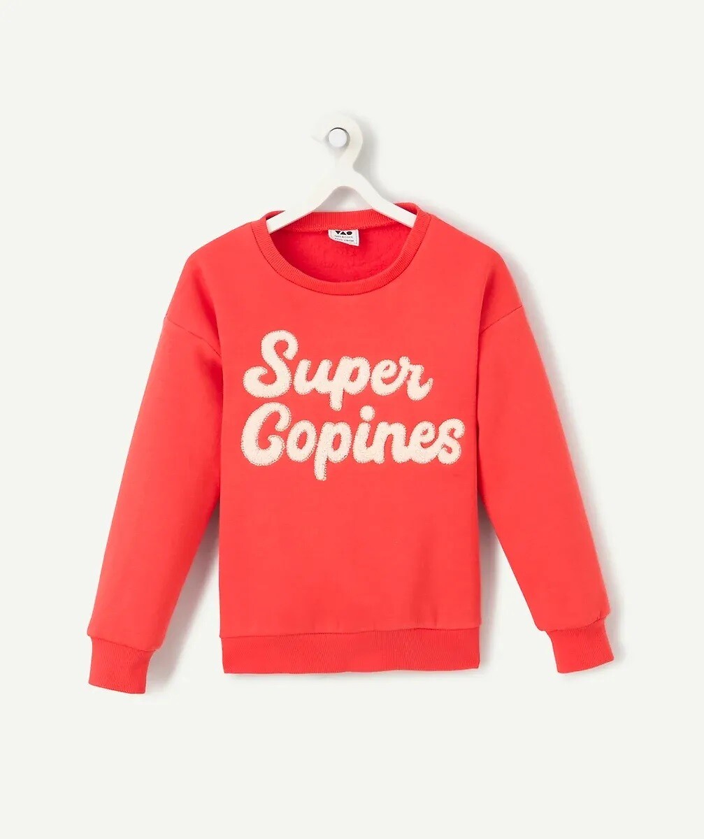 TAPE A L'OEIL<br>Suéter em moletom com gola redonda