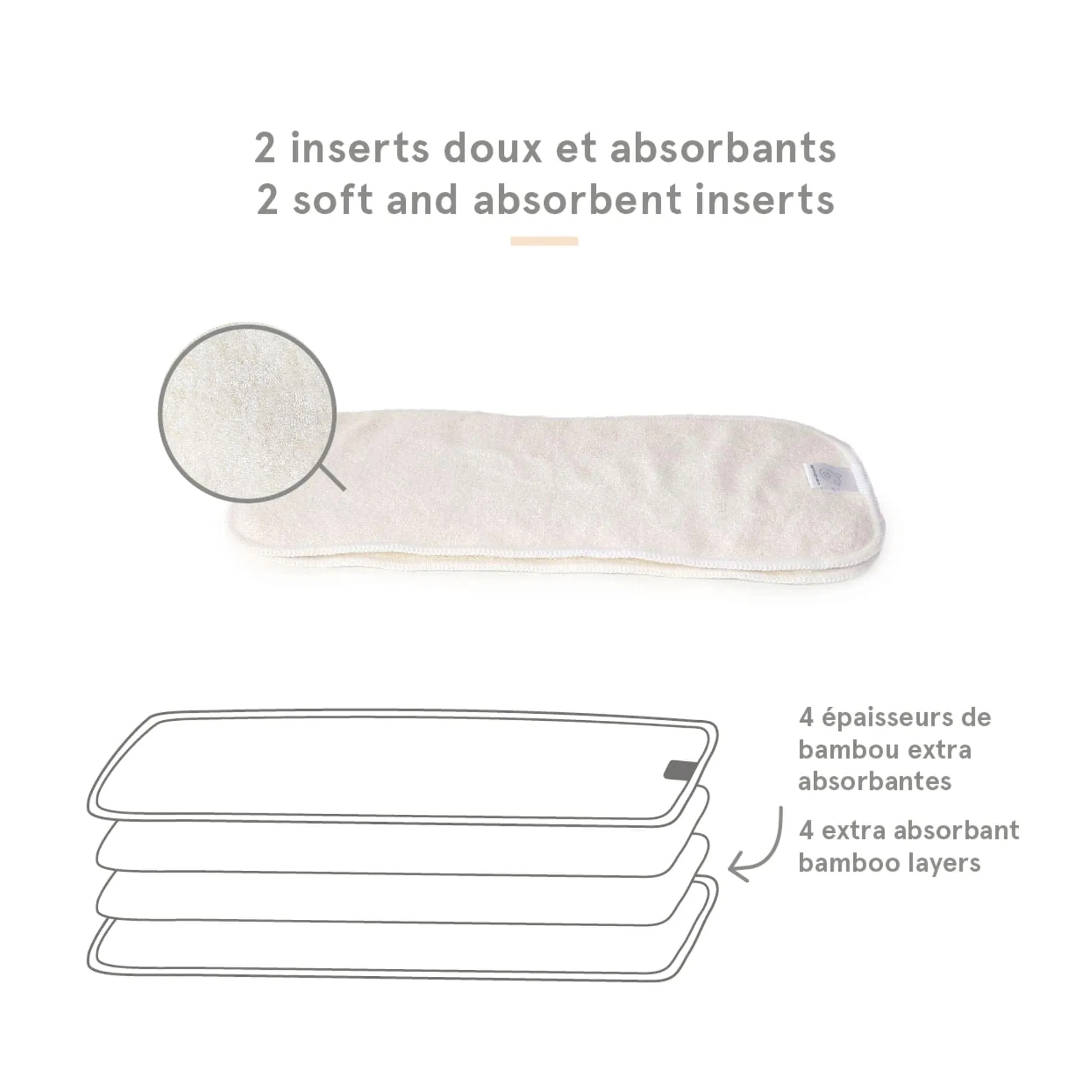 La Petite Ourse Couche Lavable 10-35lb - Boule de Neige