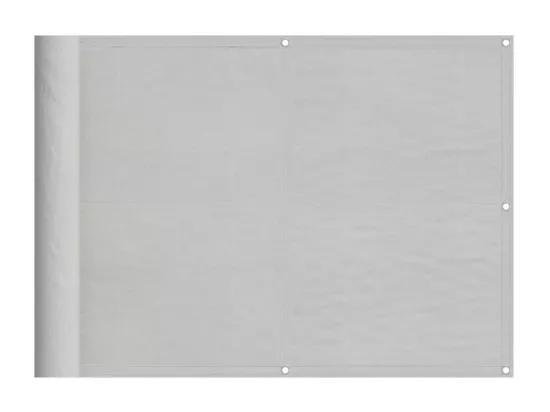 Écran de balcon gris clair 75x1000 cm 100% polyester oxford