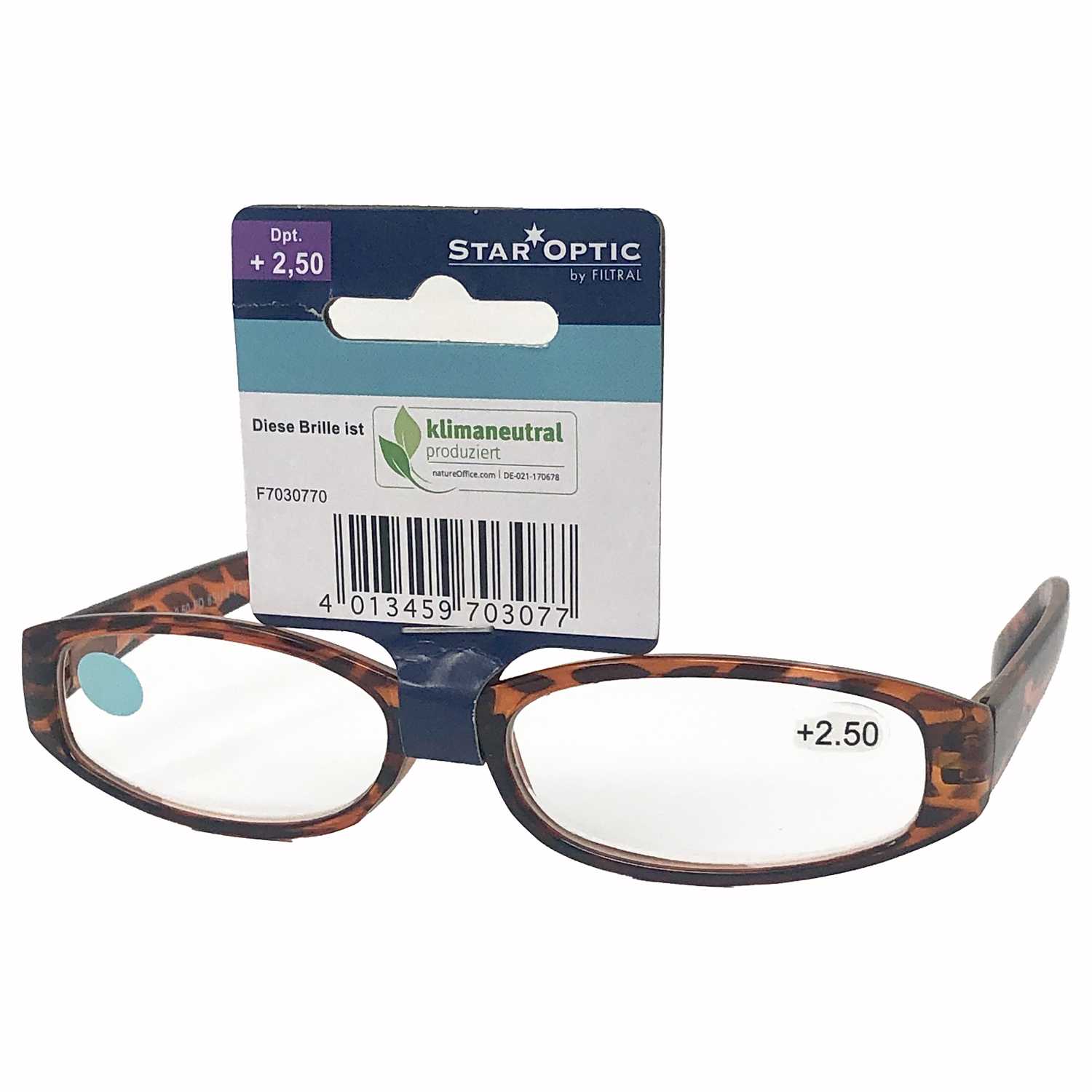Star Optic Lesehilfe MD5 aus Kunststoff +2,5 Dioptrien camouflage braun
