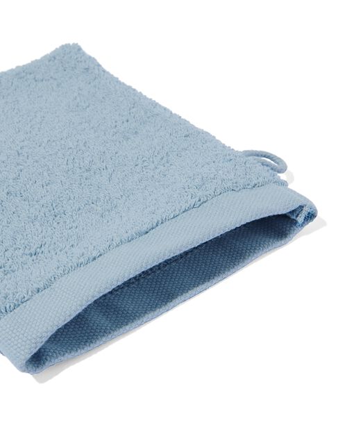 gant de toilette qualité hôtelière extra douce bleu glacier
